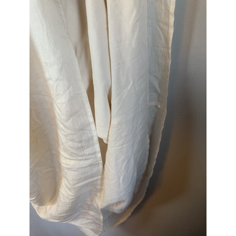 Anthropologie Paige Arpreggio Smocked Linen midi dress Cream size 4 NWT $279 - Picture 10 of 15